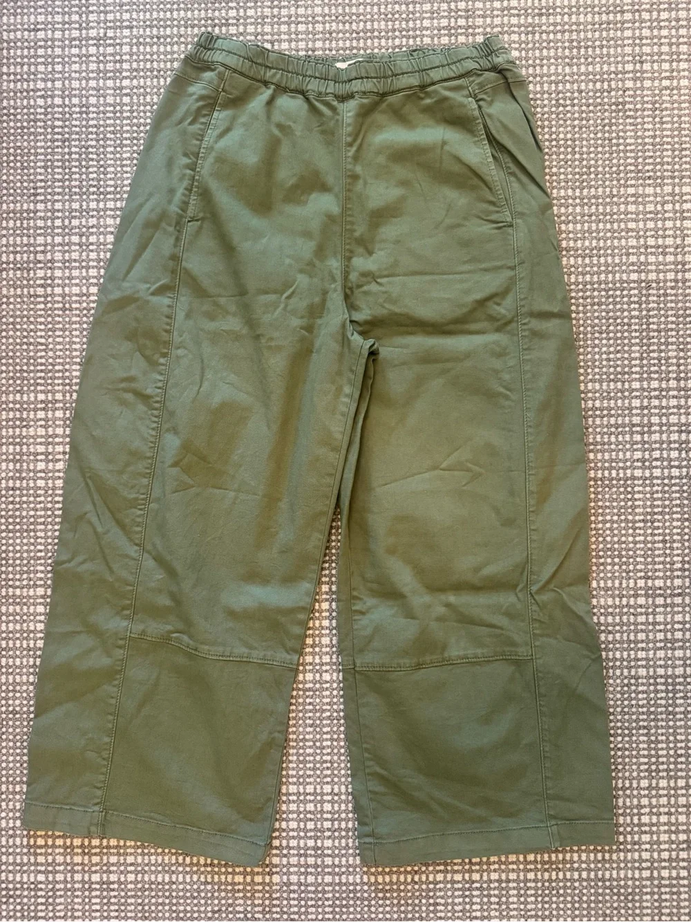 Pilcro Izzie relaxed pull on barrel pant green - Medium - New - Picture 1 of 4